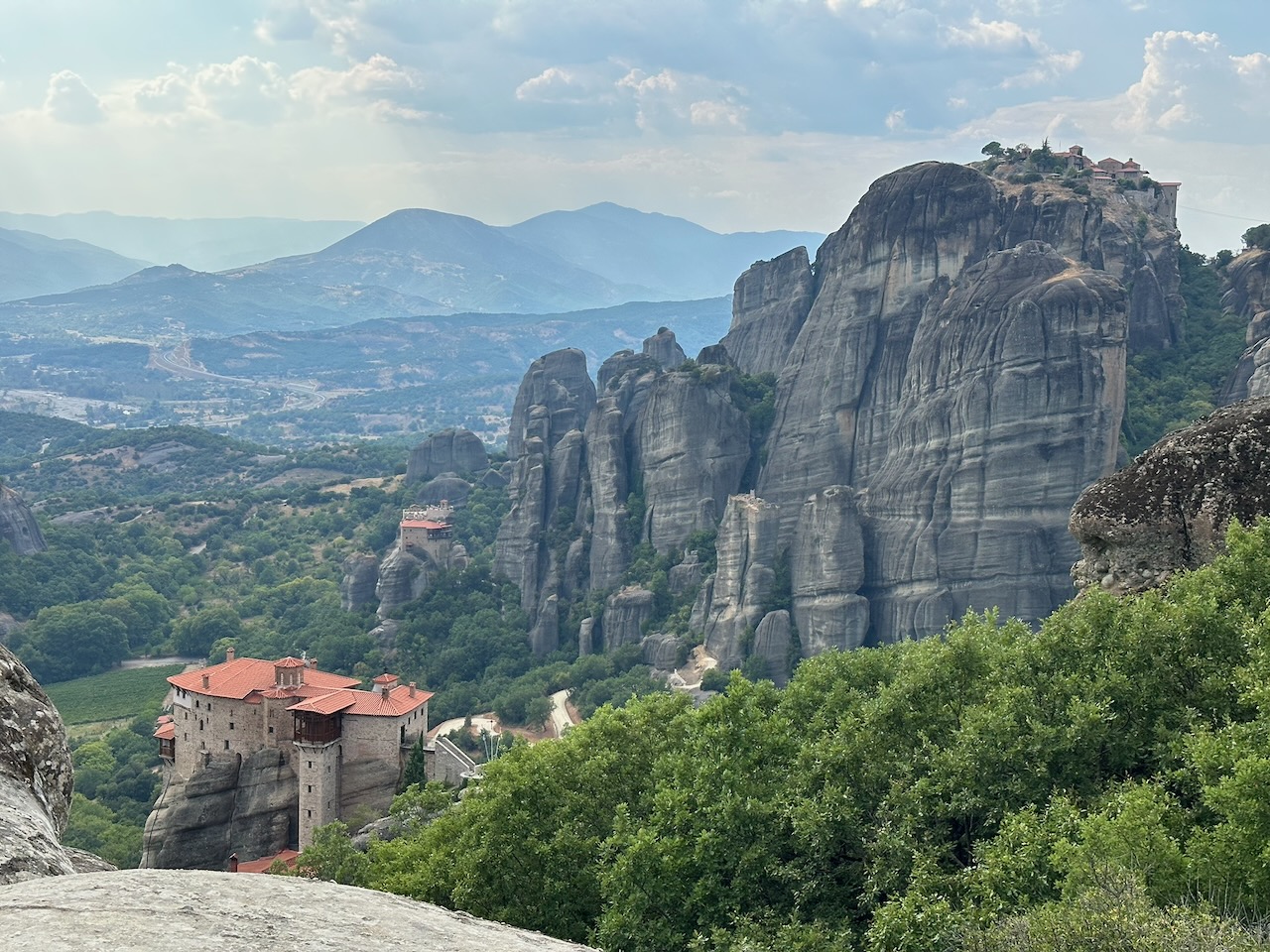 Meteora monasteries on the cliffs