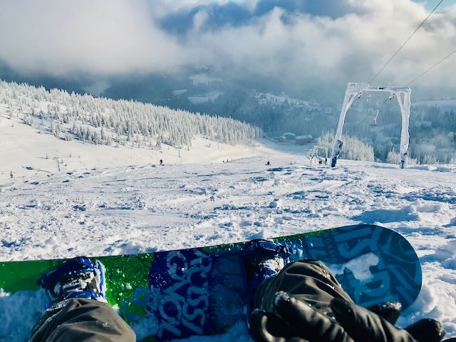 Before descending from the mountain in Dragobrat